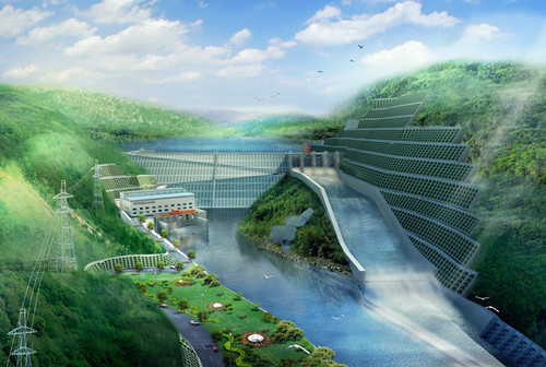 白云矿区老挝南塔河1号水电站项目